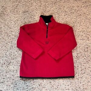 Dark Pink Retro kids USA Olympic Quarter-Zip Pullover